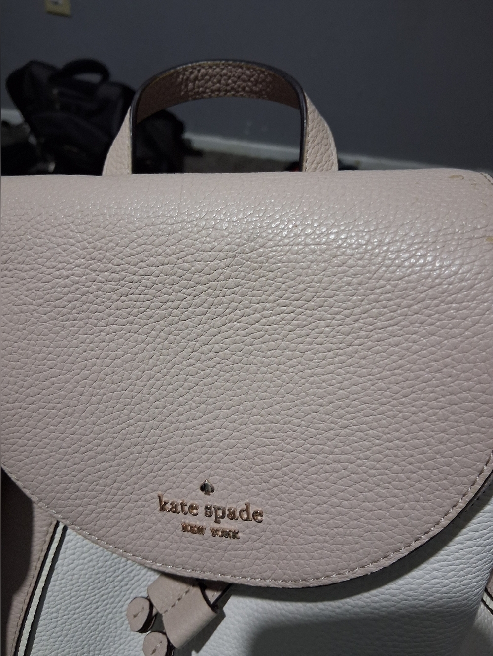 Kate Spade New York Leila Colorblock Medium Flap Backpack. - Picture 2 of 14
